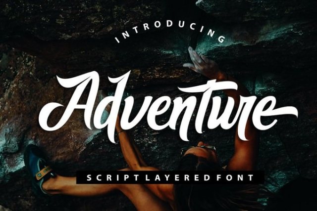 best script font for logo adventures
