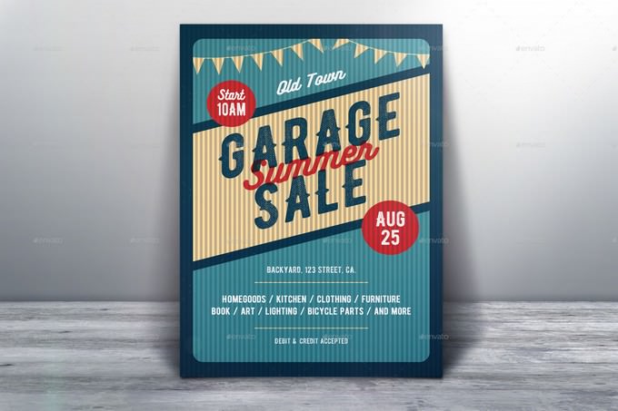 15 Creative Garage Sales Flyer Templates Designs Psd Ai