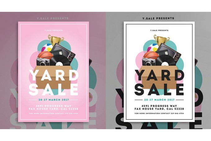 15 Creative Garage Sales Flyer Templates Designs Psd Ai