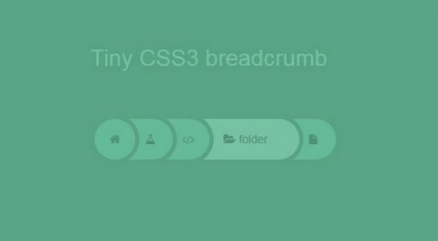 CSS3 Round Breadcrumb