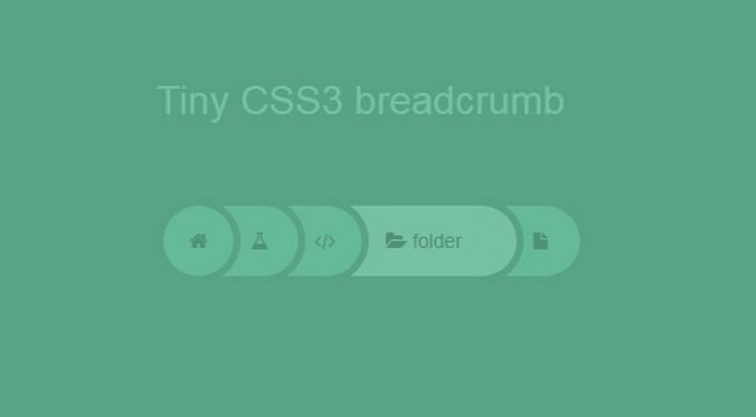 Round CSS3 Breadcrumb