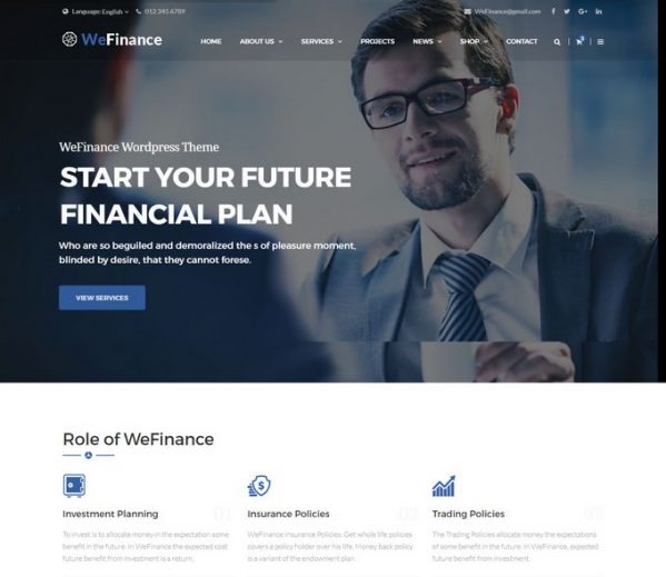 30+ Best Financial Website Templates 2020 - Templatefor