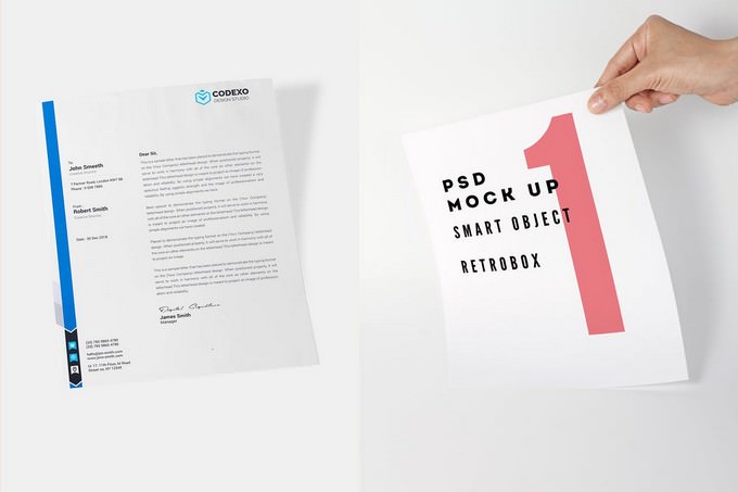 Download 35 Best Letterhead Mockup Psd Templates Design Templatefor