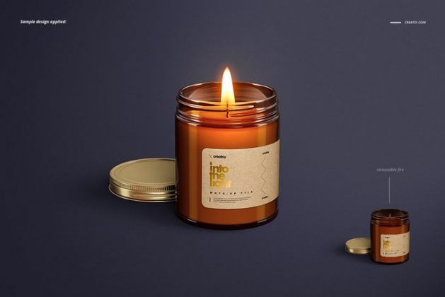 Download 20+ Creative Candle Mockup Designs & Templates - Templatefor