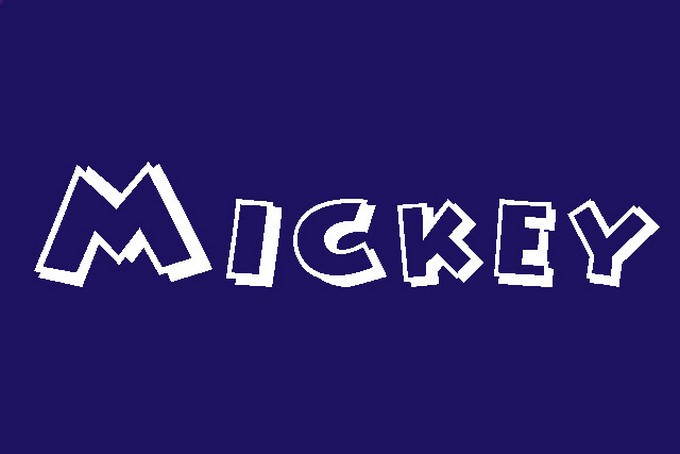 Mickey Mouse Font Logo