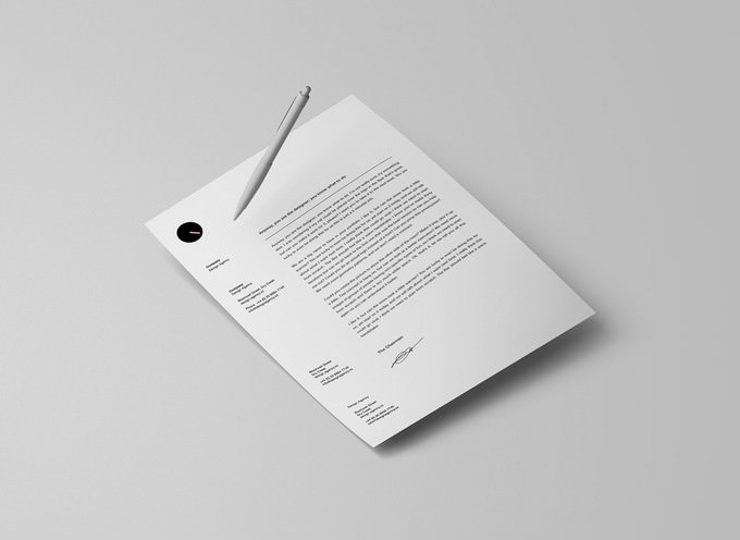 Download 35 Best Letterhead Mockup Psd Templates Design Templatefor