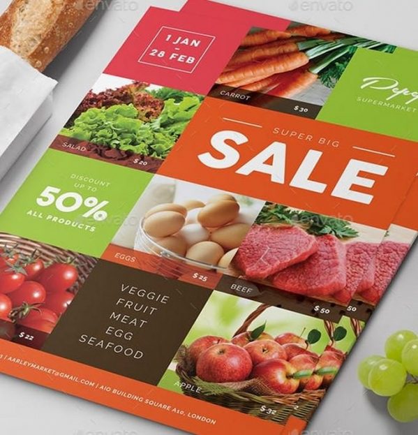 15+ Best Supermarket Flyer Templates & Designs 2019 - Templatefor