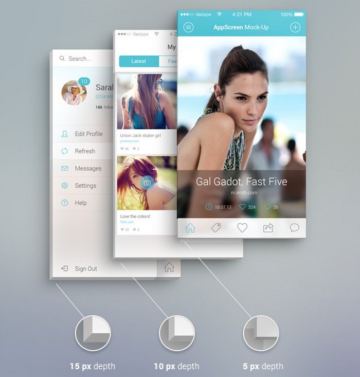 App Screen Front Mockup