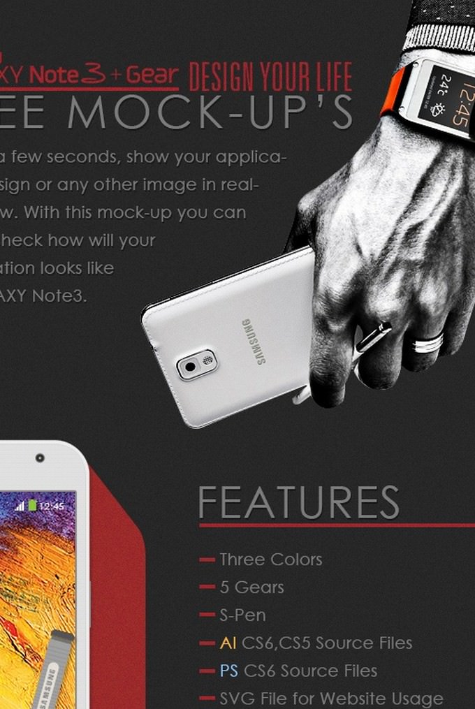Galaxy Note 3 Gear Mock-Up