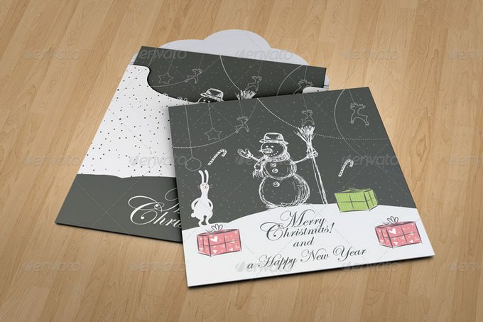 Invitation and Greeting Card Mockup V2
