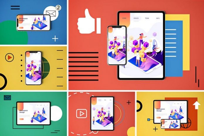 Download 30+ Best Mobile App Mockups PSD Template 2019 - Templatefor