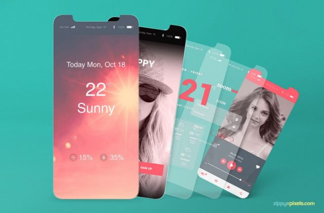 Download 30+ Best Mobile App Mockups PSD Template 2019 - Templatefor