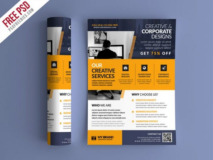 Business Promotional Flyer PSD Template