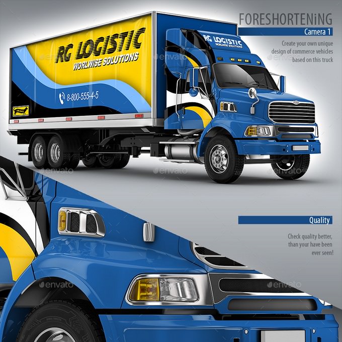Cargo Truck Mock-Up based Ford Sterling