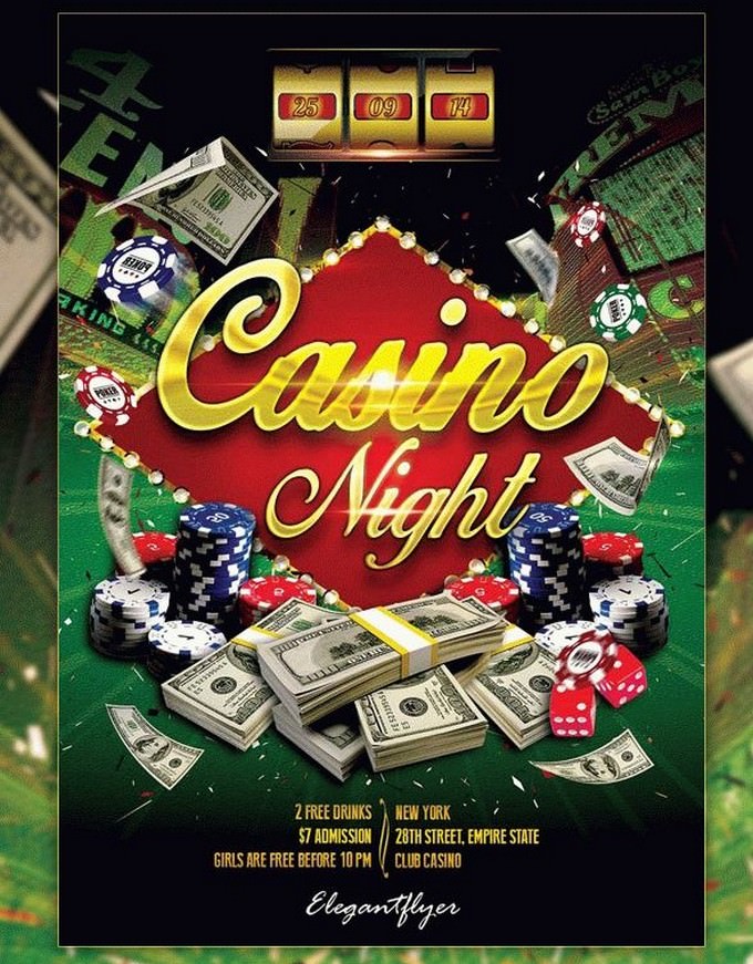 Casino Night Free Flyer