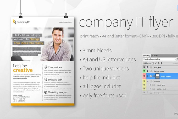 Company IT Flyer Template