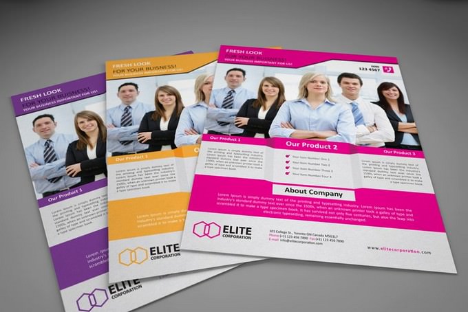 Company Info Flyer Template