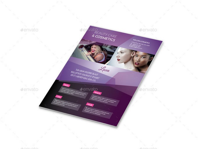 Cosmetics Flyers 4 Options Template