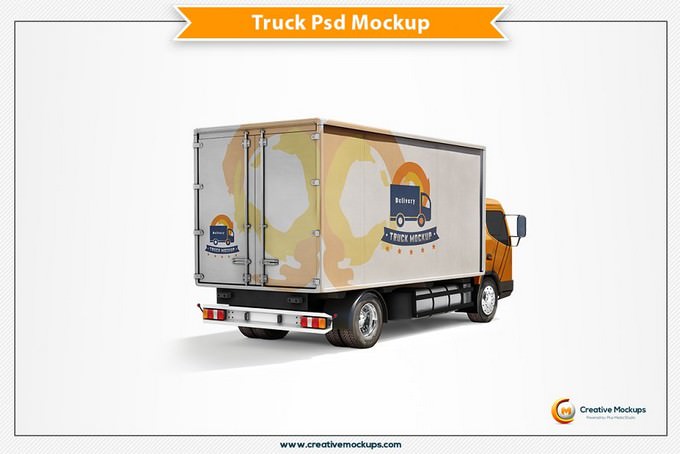 Delivery Truck Mockup