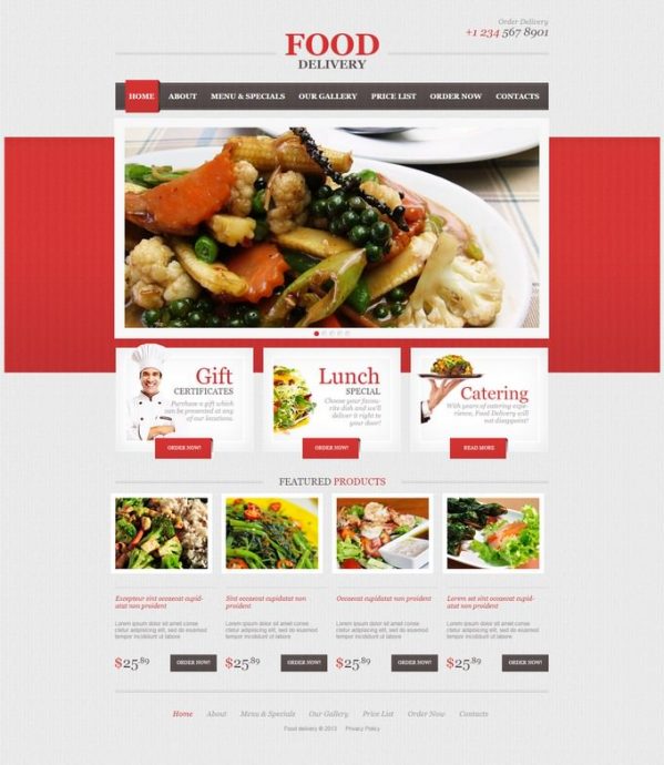 21+ Best Food Delivery Website Templates For Online Store 2019