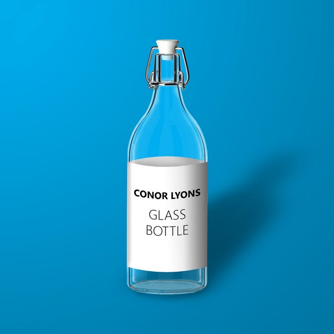 Glass Bottle PSD Free