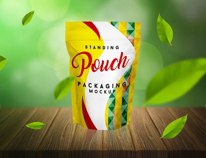 Standing Pouch Packaging Mockup