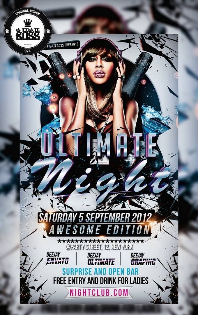 PSD Ultimate Night flyer