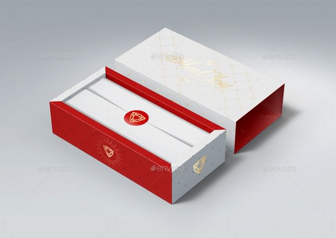 Gift Box Mock-Up PSD