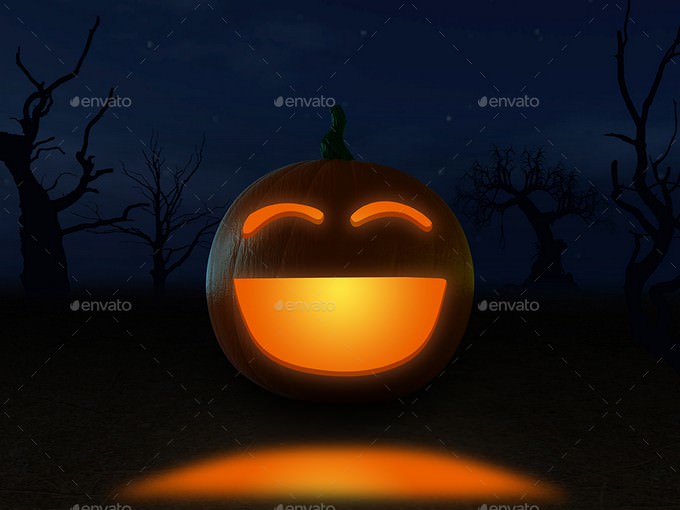 Halloween Pumpkin PSD