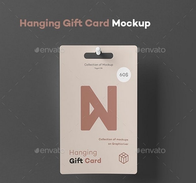 Hanging Gift Card PSD