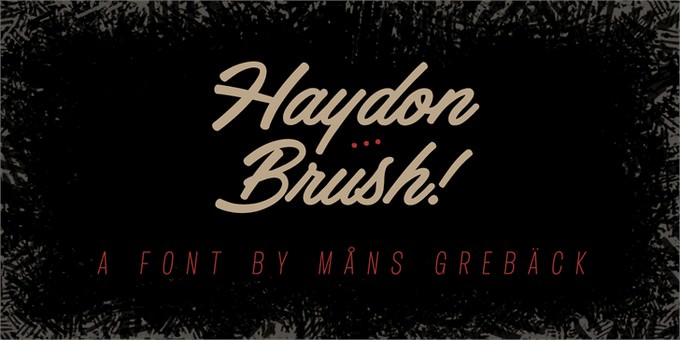 Haydon Brush Font