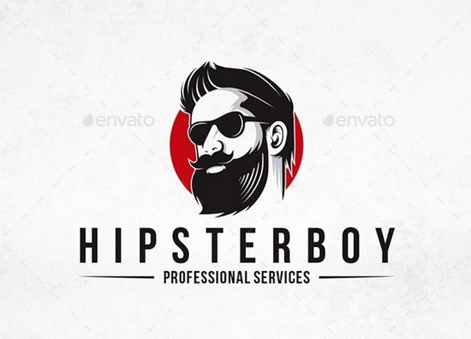 Hipster Man Logo