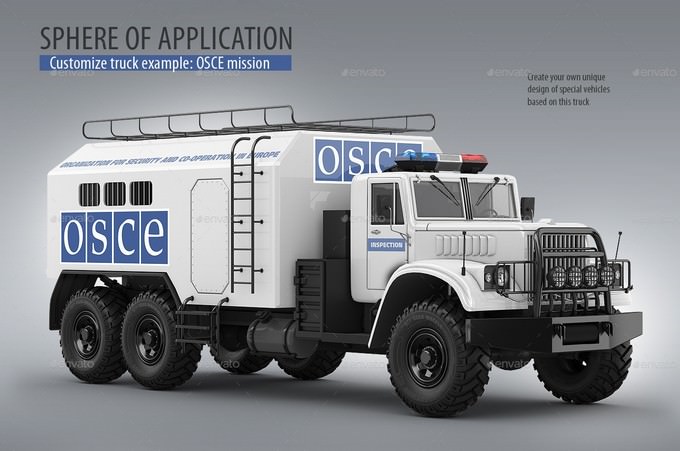 Military Truck Mock-up PSD