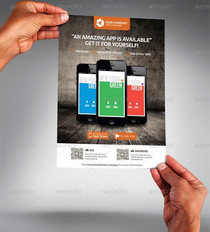 Mobile App Promotion Flyer