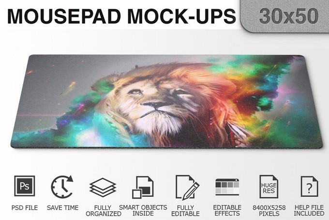 Mousepad Mockups PSD