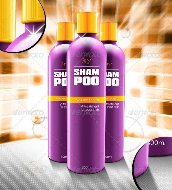 Shampoo Bottle Mock-up