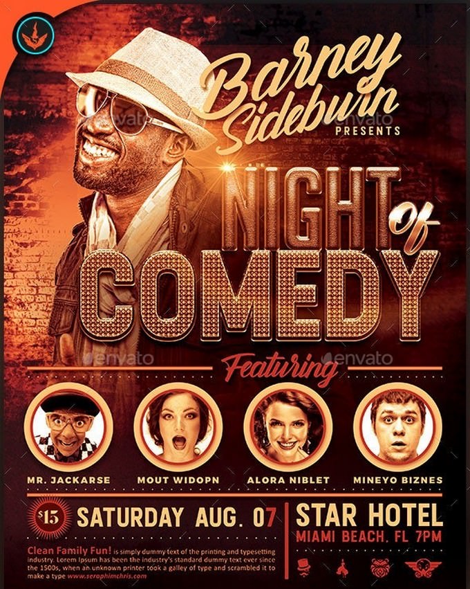 Night of Comedy Flyer