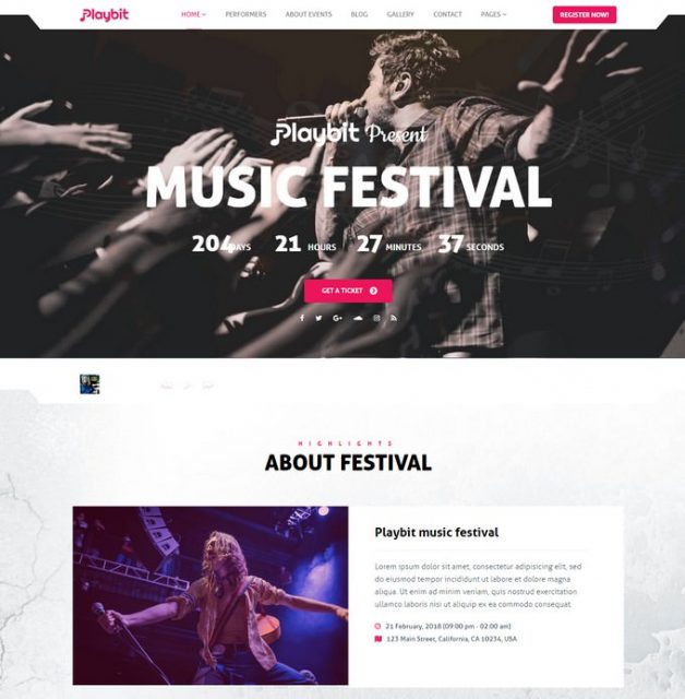 35+ Awesome Music HTML5 Website Templates 2019 - Templatefor