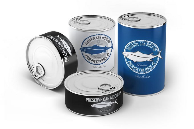 Preserve Can Mock-up PSD