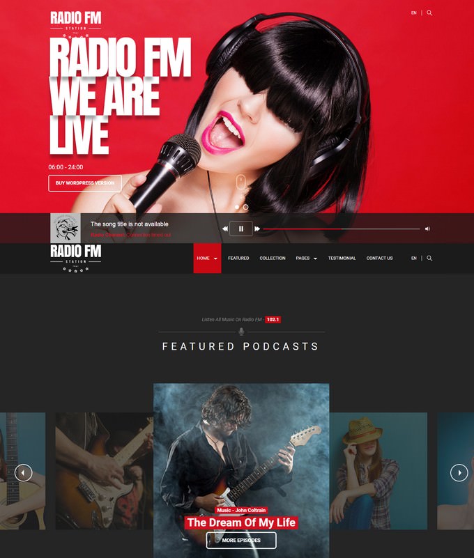 Radio FM HTML Template