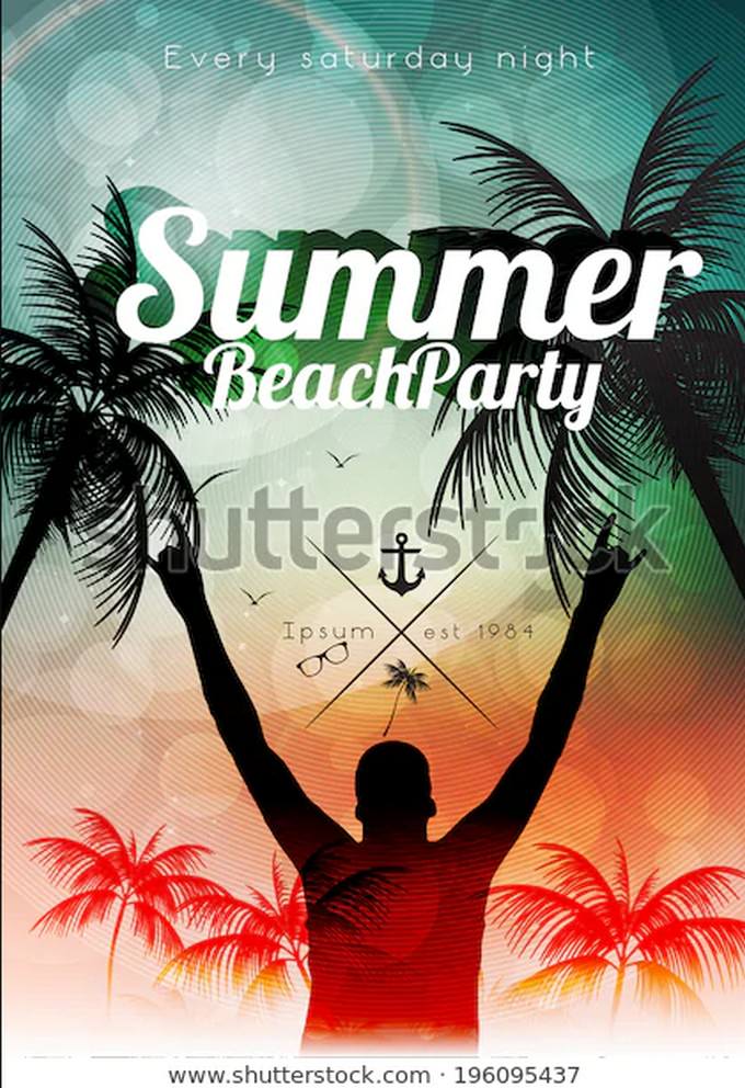 Summer Beach Party Flyer