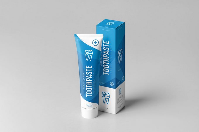 Toothpaste Mock-up PSD