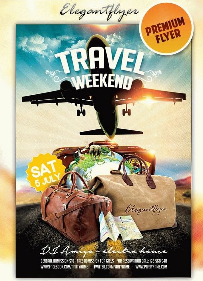 Travel Weekend Flyer Template