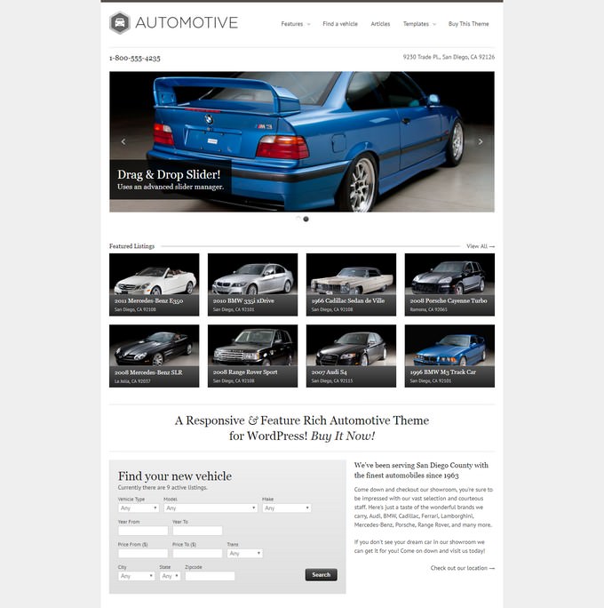 WP Pro Automotive Responsive WordPress Theme
