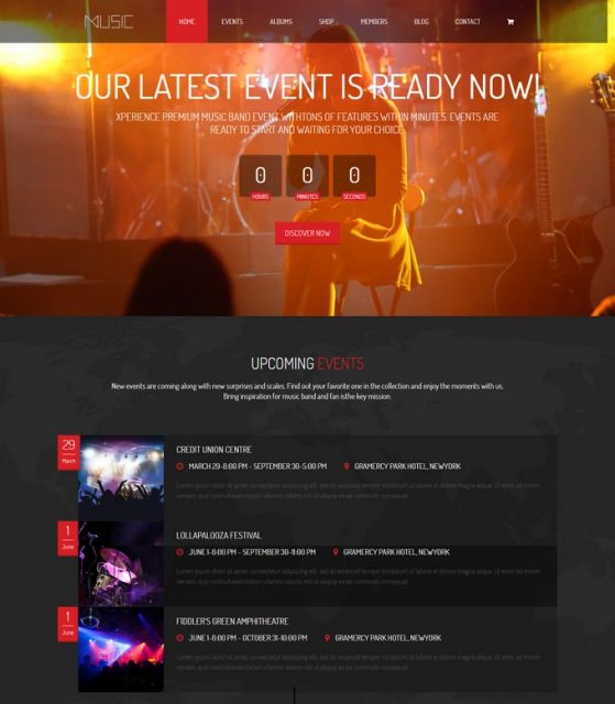 35+ Awesome Music HTML5 Website Templates 2019 - Templatefor