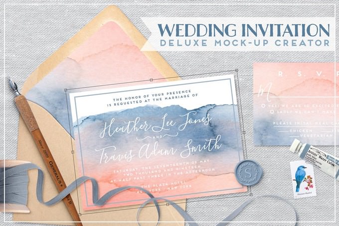 Wedding Invite Mockup