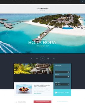WordPress PHP Travel Theme Paradise Cove