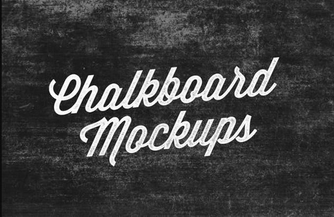 Chalkboard Lettering Mock-Ups