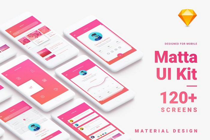 Material Design Mobile UI Kit