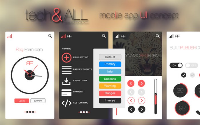 Mobile App UI Concept v 4